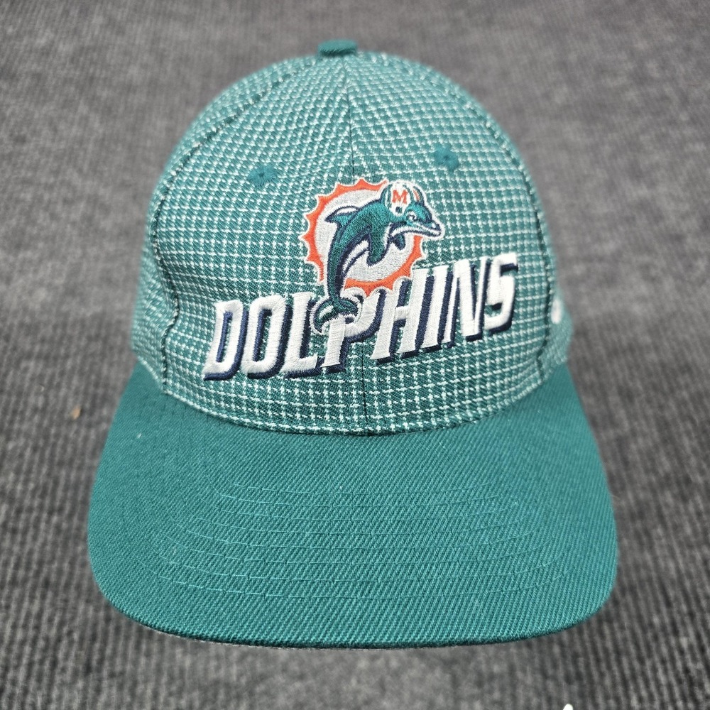 Vintage Miami Dolphins Hat Cap Strap Back Mens Pro Line Green Logo‎ Athletic 90s
